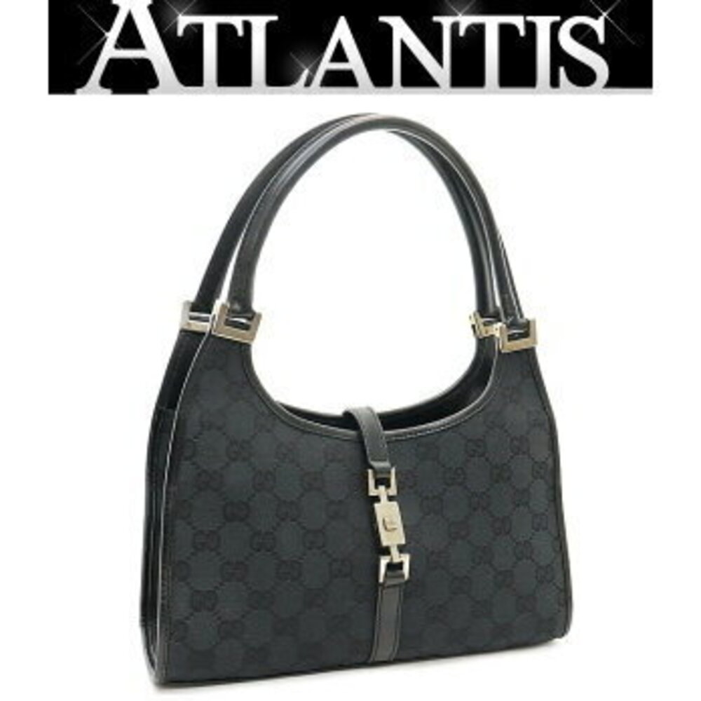 Gucci Jackie handbag GG black canvas